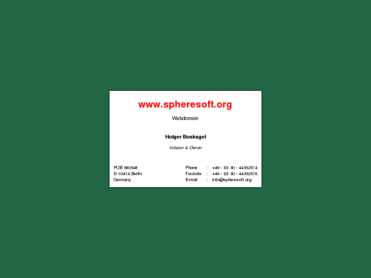 www.spheresoft.org