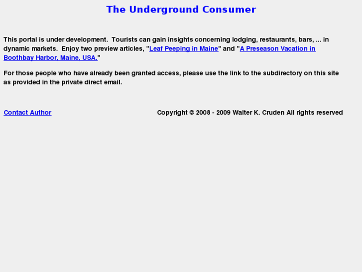 www.undergroundconsumer.com