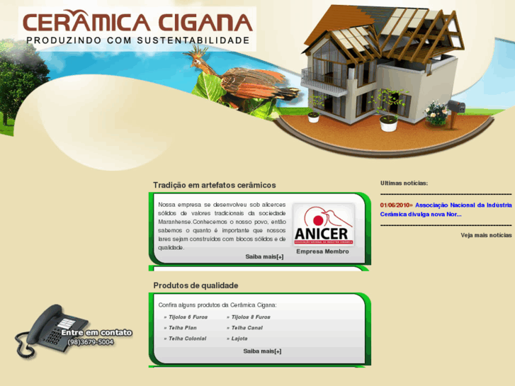 www.ceramicacigana.com.br