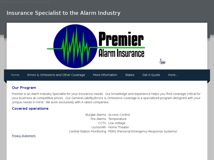 www.premieralarminsurance.com