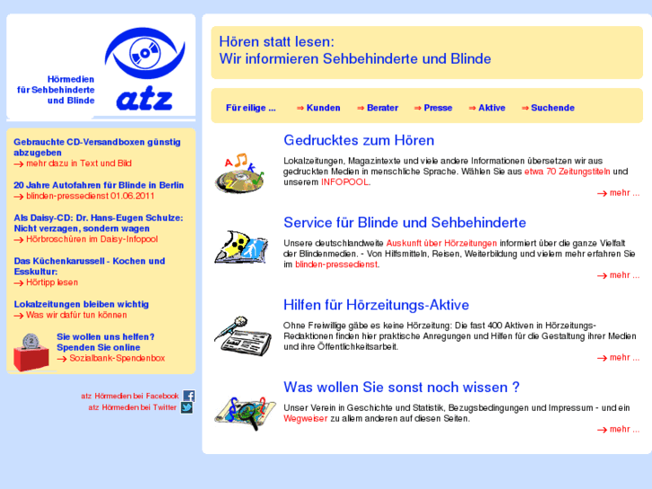 www.blindenzeitung.de