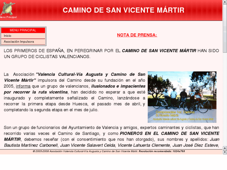 www.caminosanvicentemartir.com