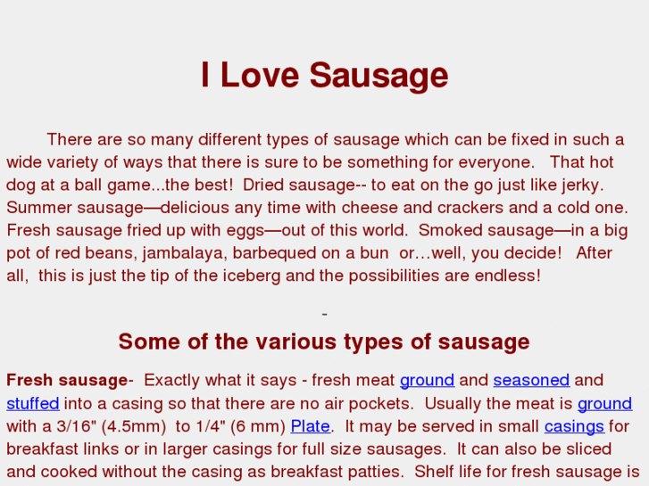 www.ilovesausage.com