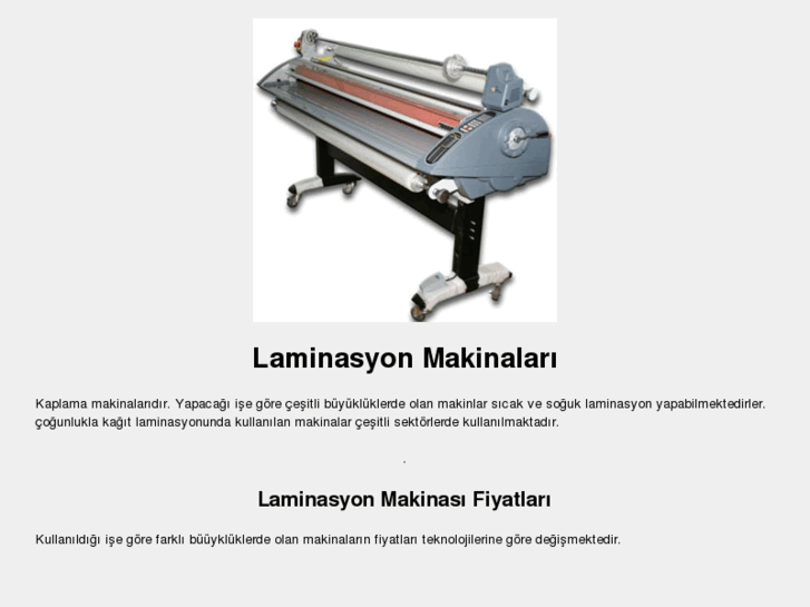 www.laminasyonmakinalari.com