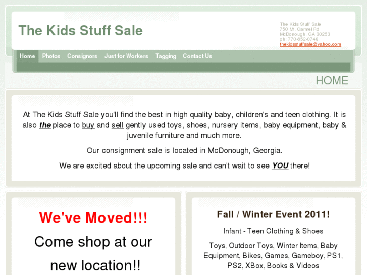 www.thekidsstuffsale.com