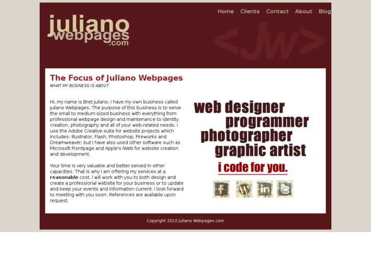 www.julianowebpages.com