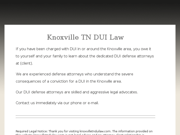 www.knoxvilletnduilaw.com