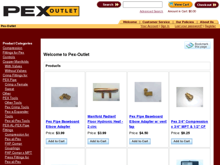 www.pex-outlet.com