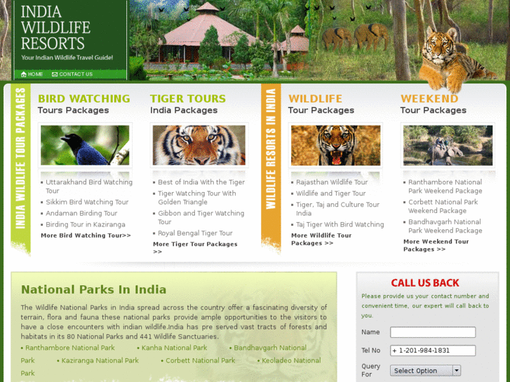 www.indiawildliferesorts.com