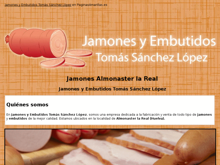 www.jamonesyembutidostomas.com