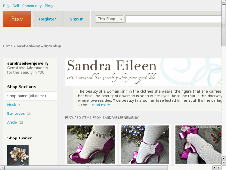 www.sandraeileenjewelry.com