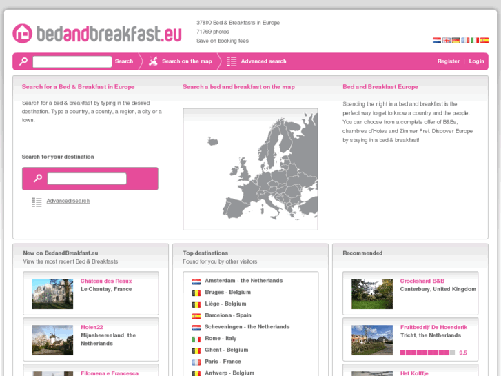 www.bedandbreakfast.eu