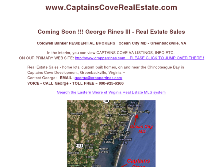 www.captainscoverealestate.com