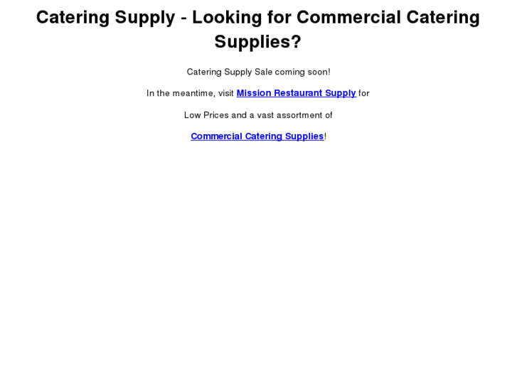 www.cateringsupplysale.com