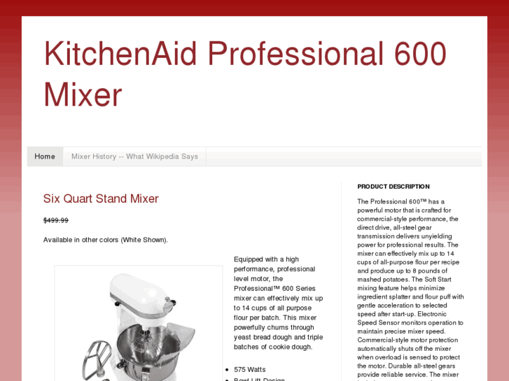 www.kitchenaidprofessional600mixer.com