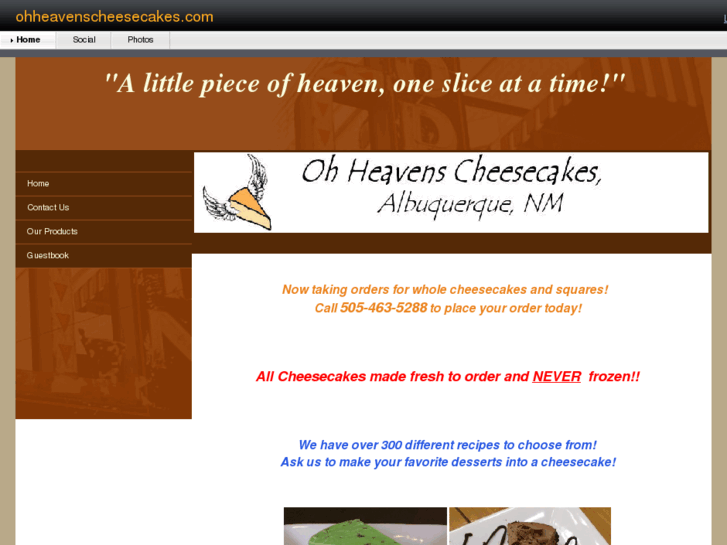 www.ohheavenscheesecakes.com