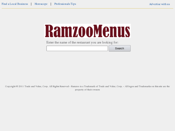 www.ramzoomenus.com