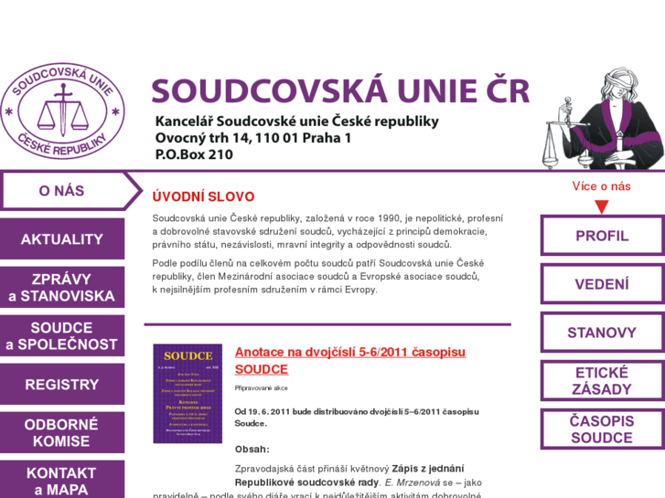 www.soudci.cz