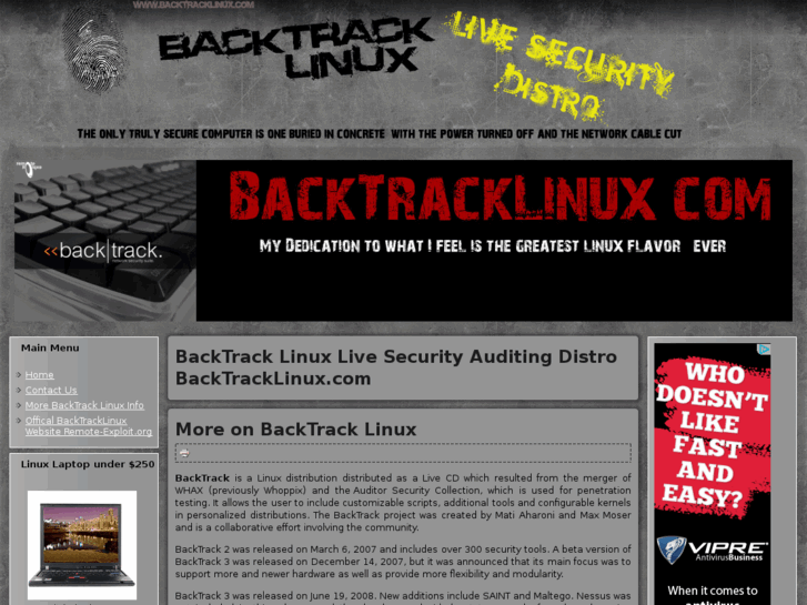 www.backtracklinux.com