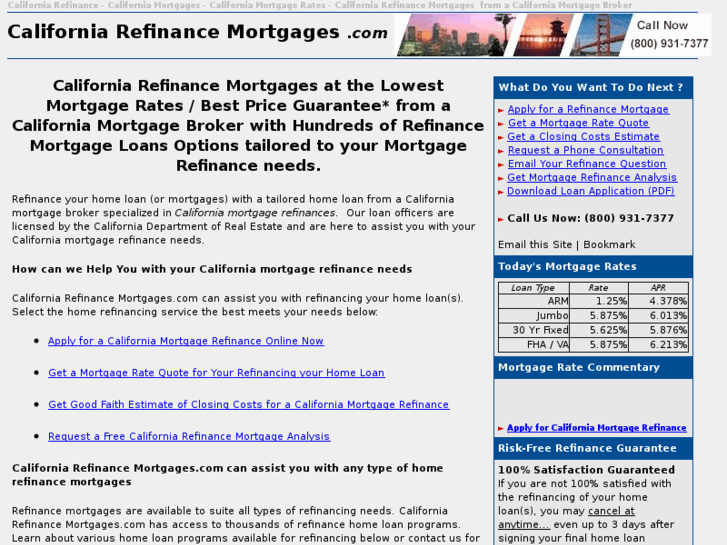 www.california-refinance-mortgages.com