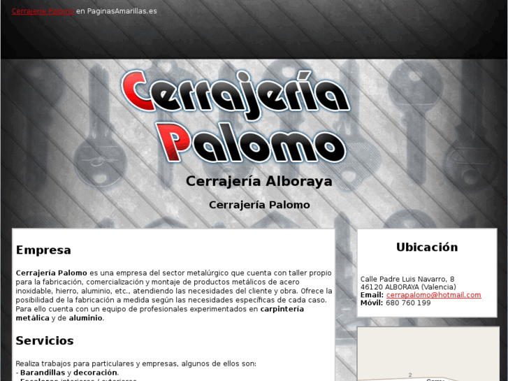 www.cerrajeriapalomo.es