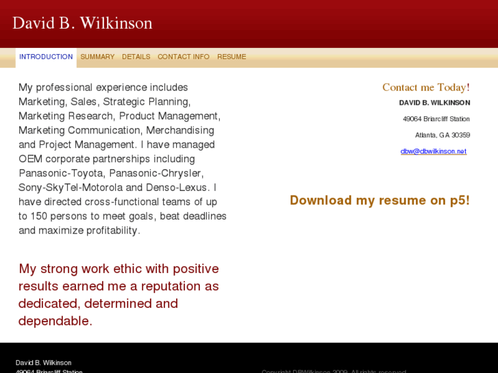 www.dbwilkinson.net