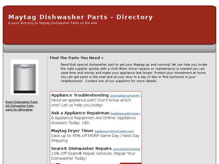 www.maytagdishwasherparts.com