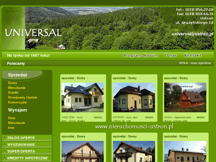 www.ustron-nieruchomosci.pl