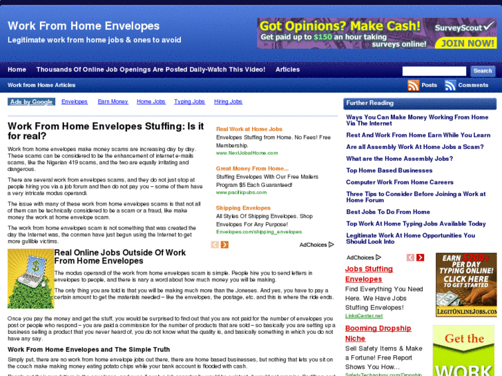 www.workfromhomeenvelopes.net