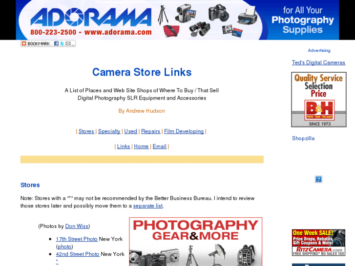 www.camerastorelinks.com