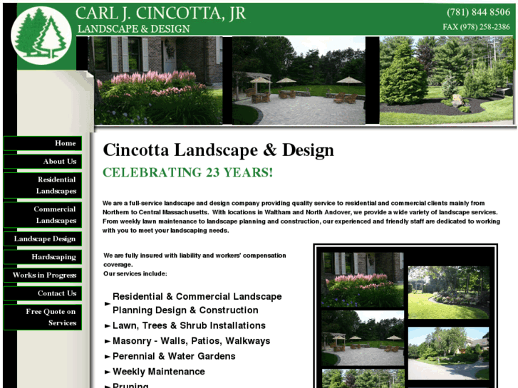 www.cincottalandscapedesign.com