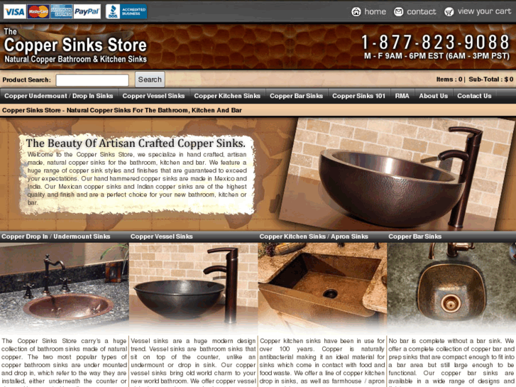 www.coppersinksstore.com