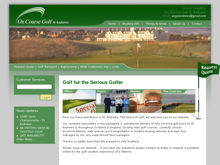 www.oncoursegolfstandrews.com