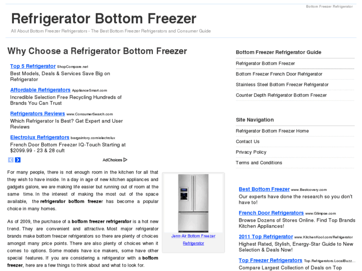 www.refrigeratorbottomfreezer.com