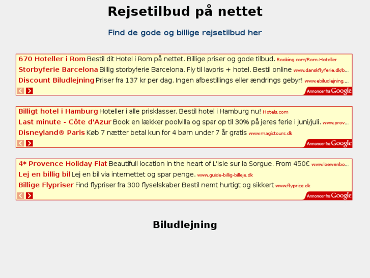 www.rejsetilbud.net