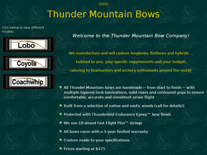 www.thundermountainbowcompany.com