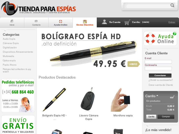 www.tiendaparaespias.com