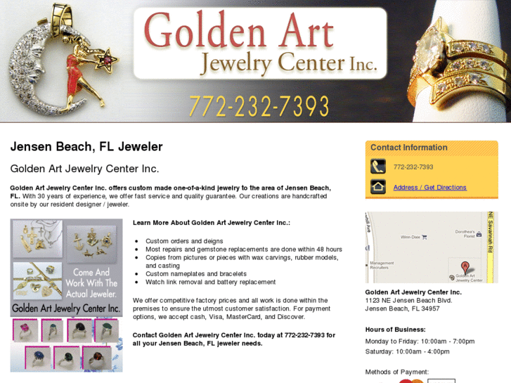 www.goldenartjewelrycenter.com