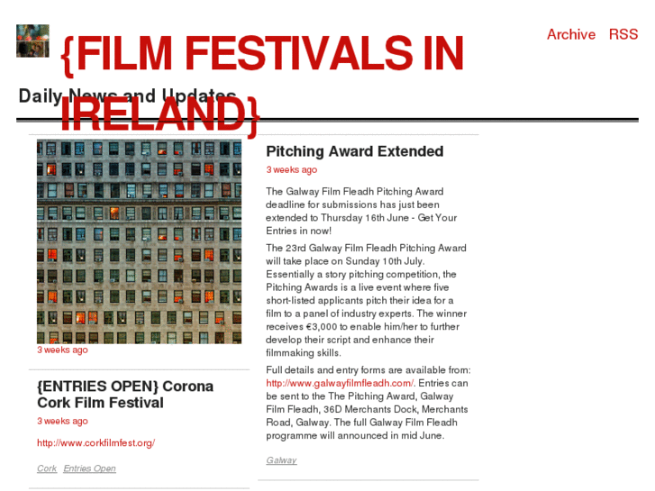 www.irishfilmfestivals.com