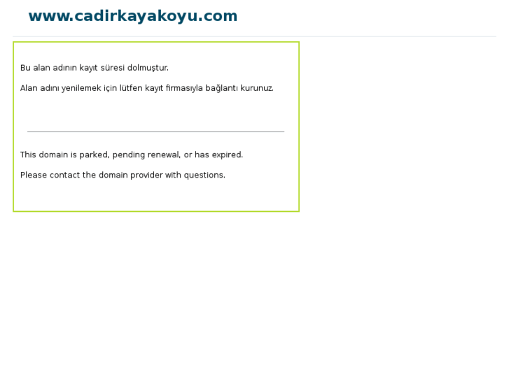 www.cadirkayakoyu.com