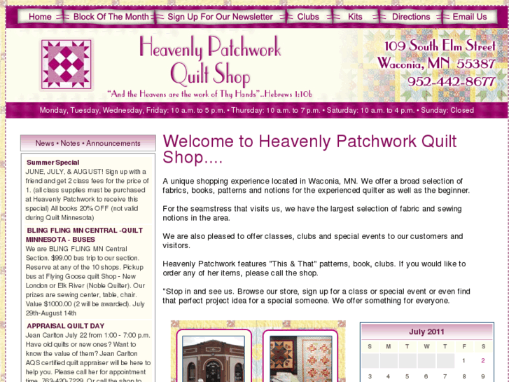 www.heavenlypatchworkquiltshop.com