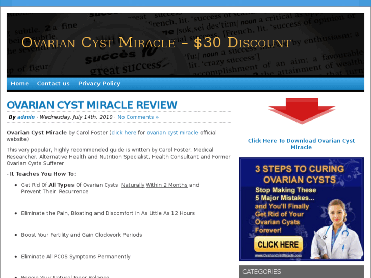 www.ovariancystmiracle.org