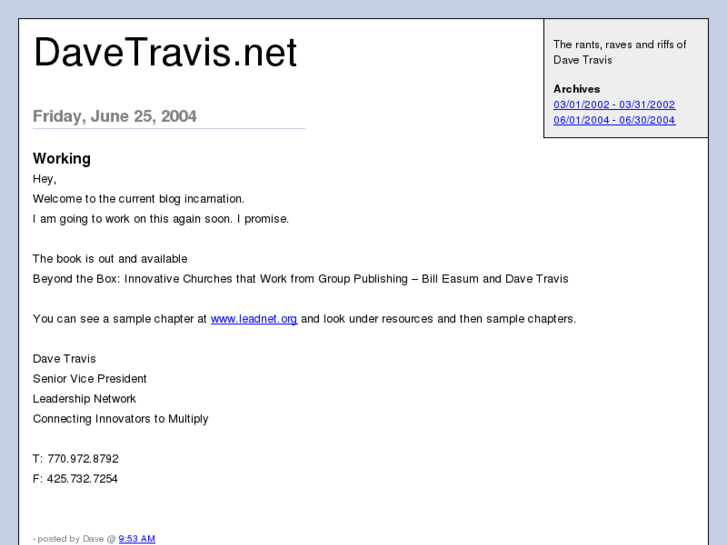 www.davetravis.net