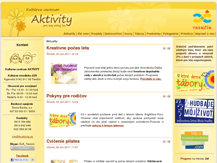 www.kcaktivity.sk