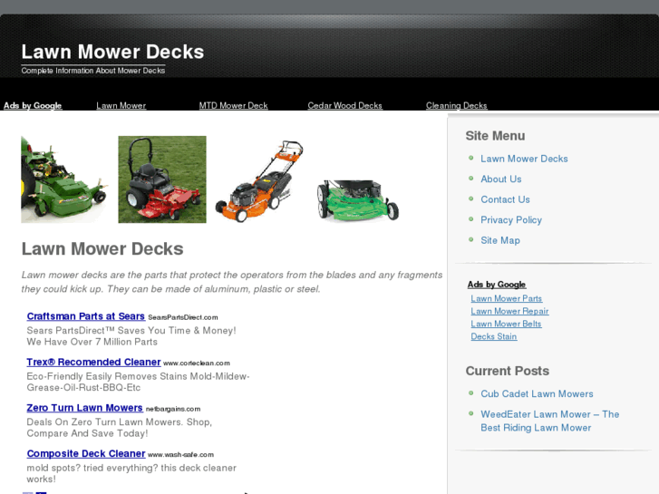 www.lawnmowerdecks.net