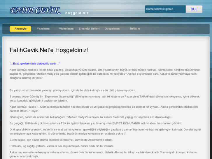www.fatihcevik.net