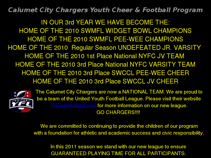 www.calumetcitychargers.com