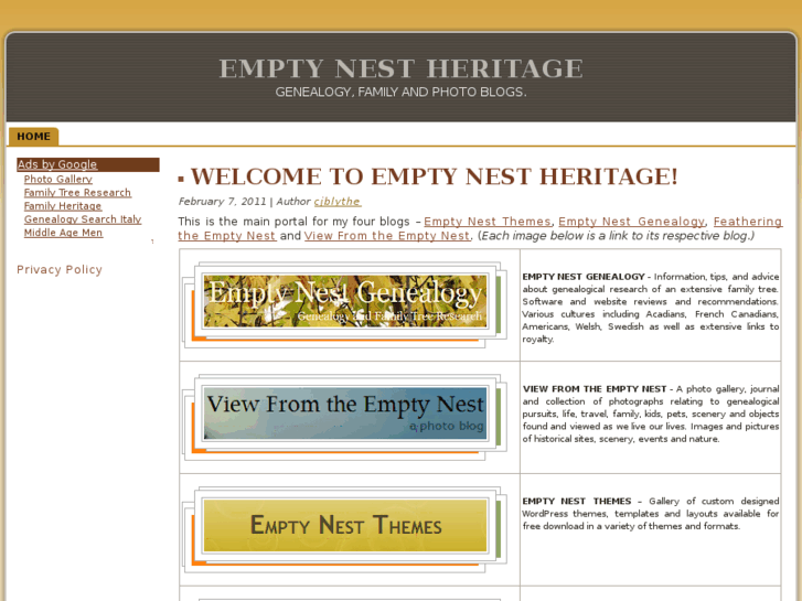 www.emptynestheritage.com