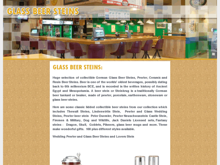 www.glassbeersteins.com