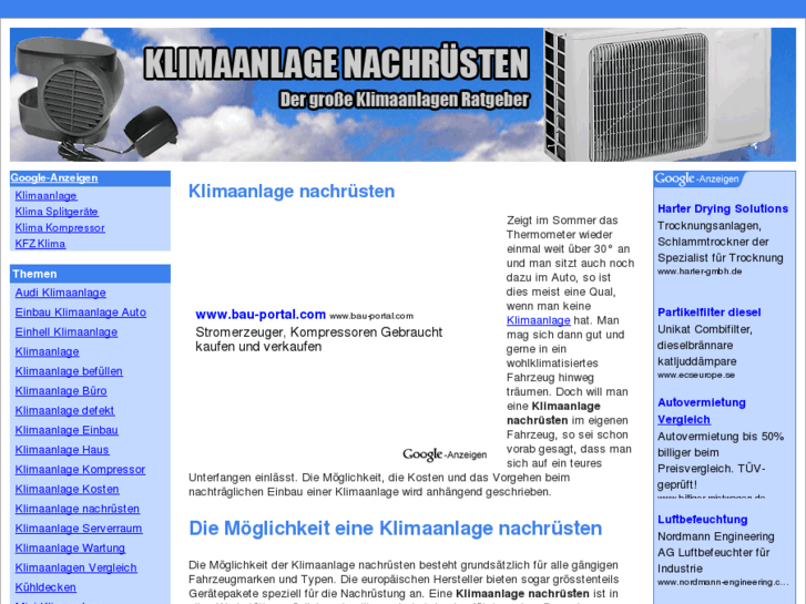www.klimaanlage-nachruesten.info